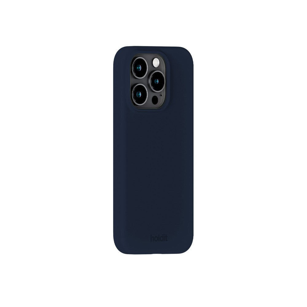 Holdit iPhone 15 Pro Soft Touch Silikon Skal - Midnight Blue