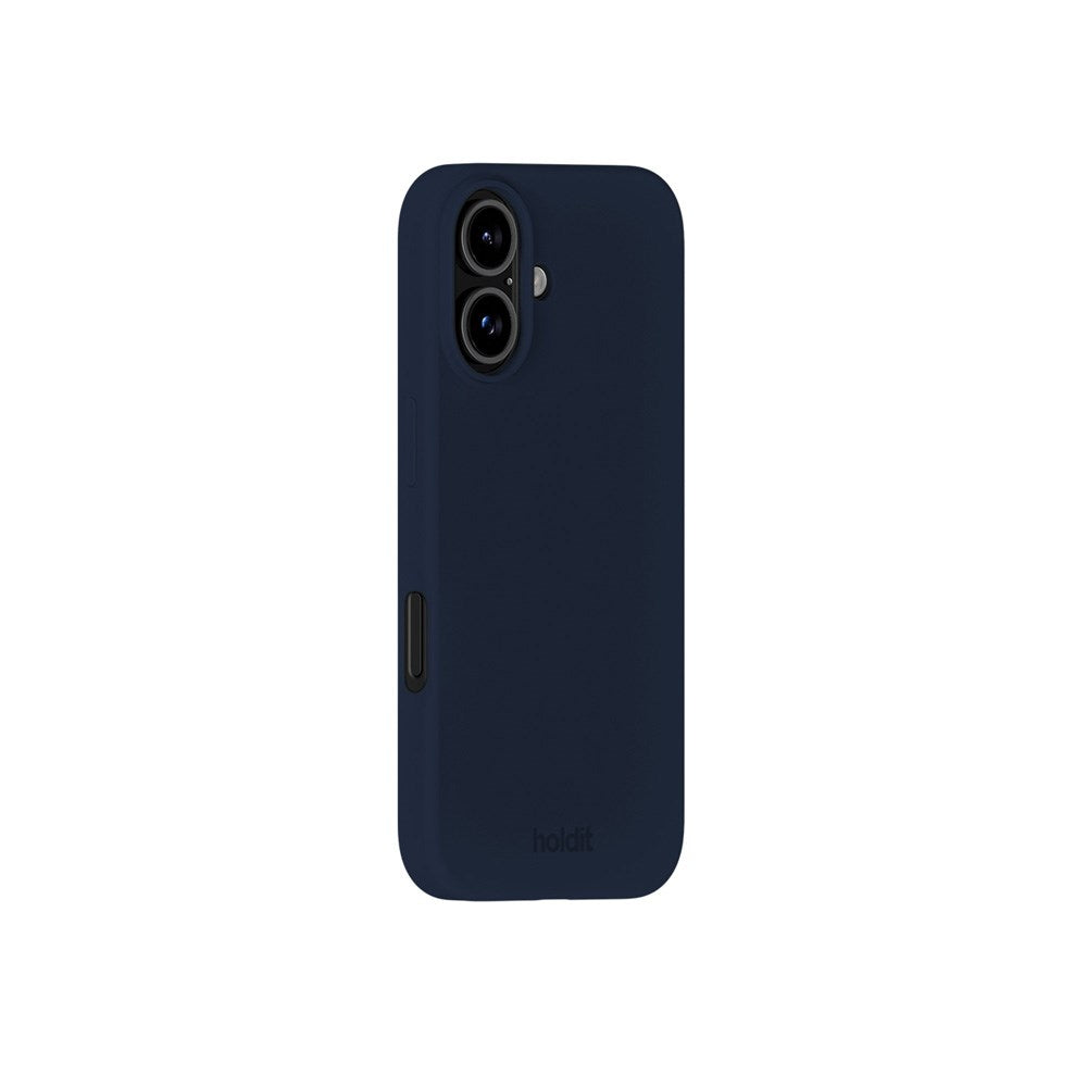 Holdit iPhone 16 Soft Touch Silikon Skal - Midnight Blue