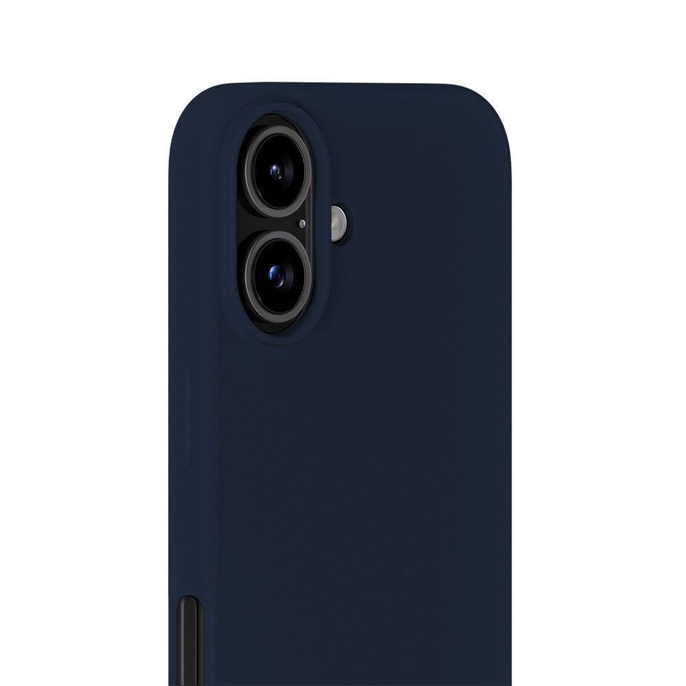 Holdit iPhone 16 Soft Touch Silikon Skal - Midnight Blue
