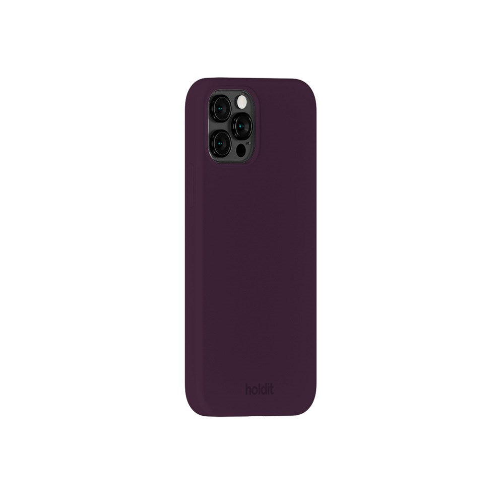Holdit iPhone 12 / 12 Pro Soft Touch Silikon Skal - Deep Plum