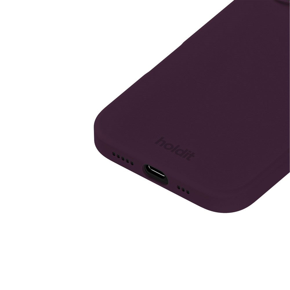 Holdit iPhone 16 Soft Touch Silikon Skal - Deep Plum
