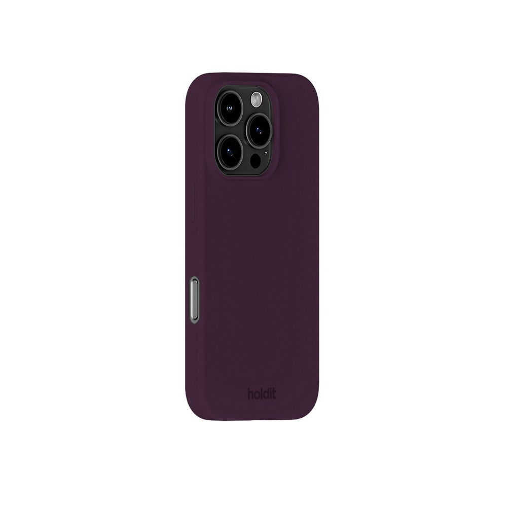 Holdit iPhone 16 Pro Soft Touch Silikon Skal - Deep Plum