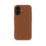 Holdit iPhone 16 Soft Touch Silikon Skal - Almond Brown