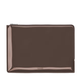 Holdit Lackläder Sleeve för MacBook / Laptop 14" (34,2 x 24,2 cm) - Chocolate