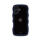 Holdit iPhone 16 Wavy Skal - Midnight Blue / Transparent