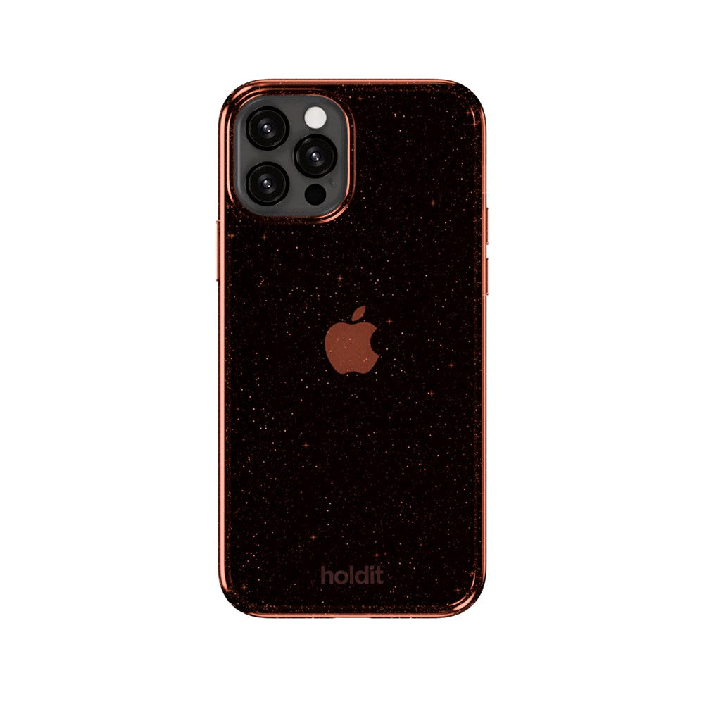 Holdit iPhone 12 / 12 Pro Glitter Skal - Amber