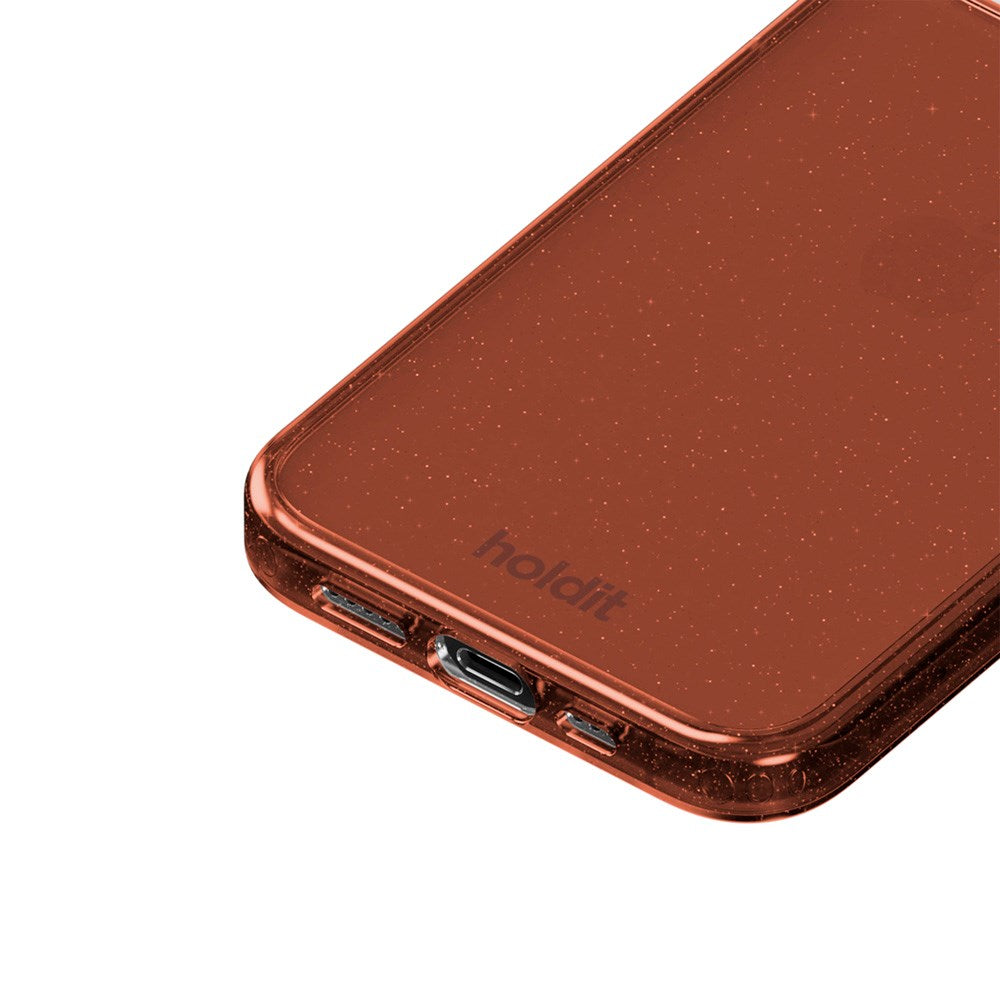 Holdit iPhone 12 / 12 Pro Glitter Skal - Amber