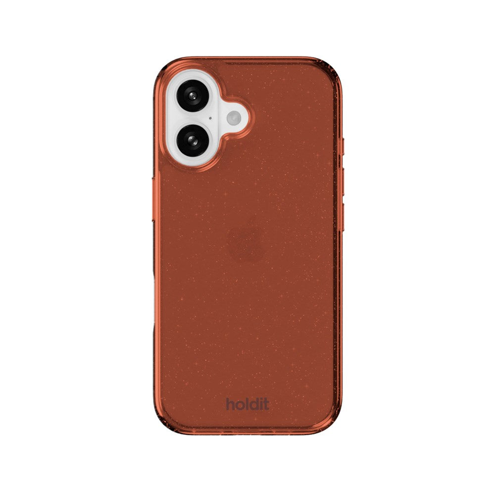 Holdit iPhone 16 Glitter Skal - Amber