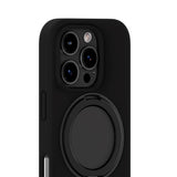 iPhone 16 Pro Holdit Silikone Stand Skal - Black