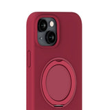 iPhone 16e / 15 Holdit Silikone Stand Skal - Red Velvet