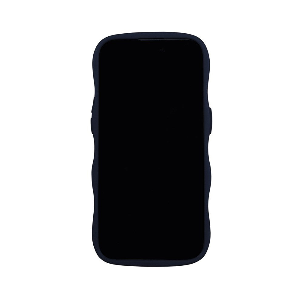Holdit iPhone 12 / 12 Pro Wavy Skal - Midnight Blue / Transparent