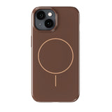 Holdit iPhone 16e / 15 / 14 / 13 Mono Case - MagSafe Kompatibel - Chocolate / Beige