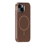 Holdit iPhone 16e / 15 / 14 / 13 Mono Case - MagSafe Kompatibel - Chocolate / Beige