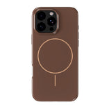 Holdit iPhone 16 Pro Max Mono Case - MagSafe Kompatibel - Chocolate / Beige