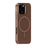 Holdit iPhone 16 Pro Max Mono Case - MagSafe Kompatibel - Chocolate / Beige