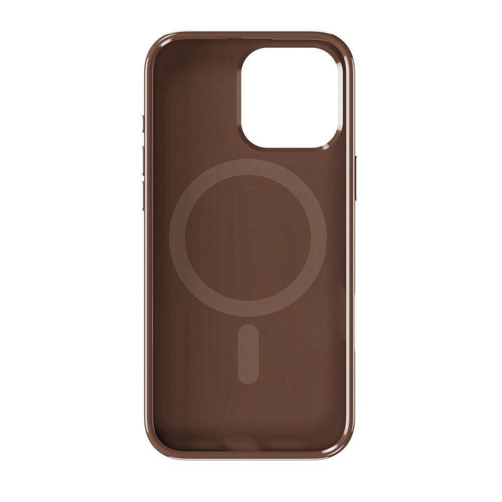 Holdit iPhone 16 Pro Max Mono Case - MagSafe Kompatibel - Chocolate / Beige