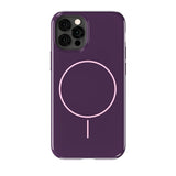 Holdit iPhone 12 / 12 Pro Mono Case - MagSafe Kompatibel - Deep Plum / Pink