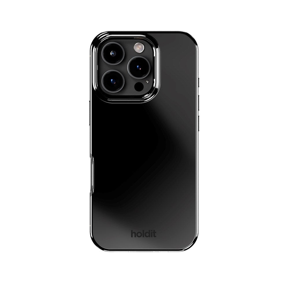 Holdit iPhone 16 Pro Mirror Skal - MagSafe Kompatibel - Svart