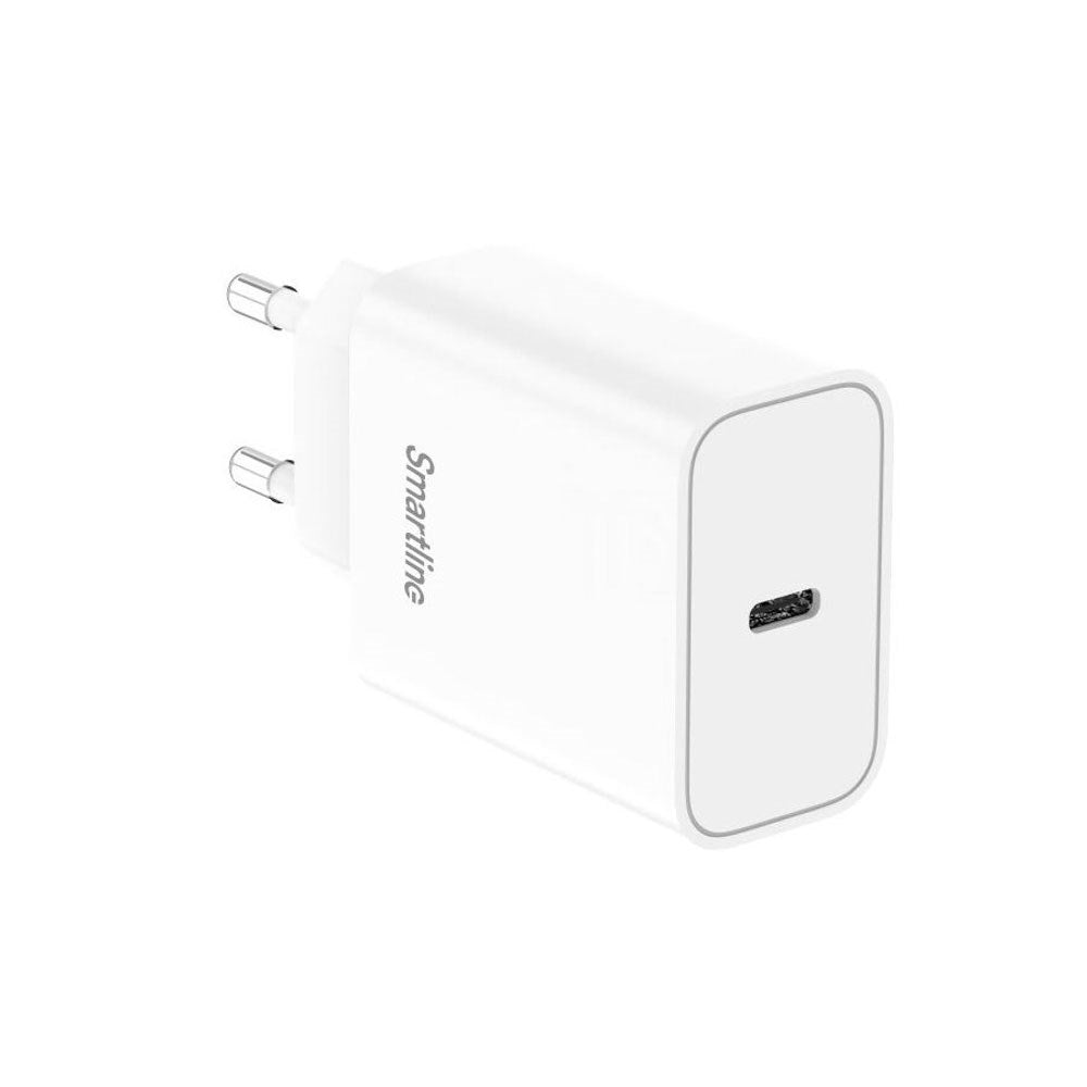 Smartline 40W Väggladdare m. 1x USB-C - Vit