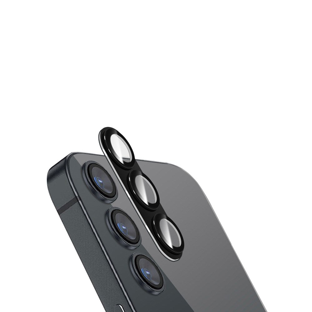 Samsung Galaxy S25 Holdit Skyddsglas för Kameralins - Case-Friendly - Svart