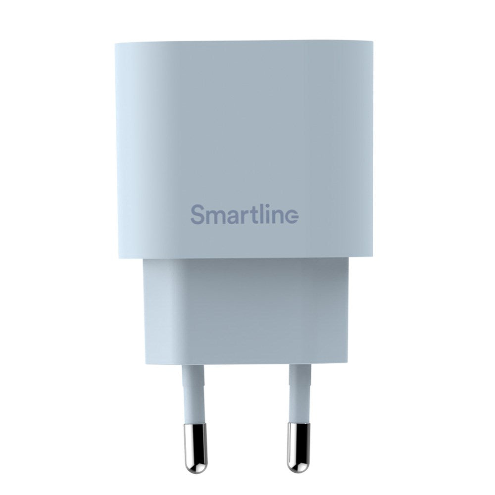 Smartline 20W Väggladdare m. 1 x USB-C – Ljusblå