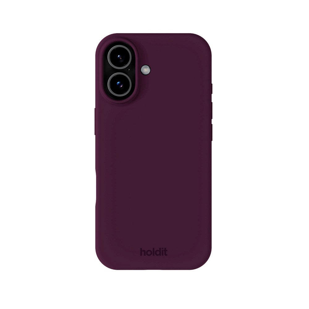 Holdit iPhone 17 Soft Touch Silikon Skal - Deep Plum