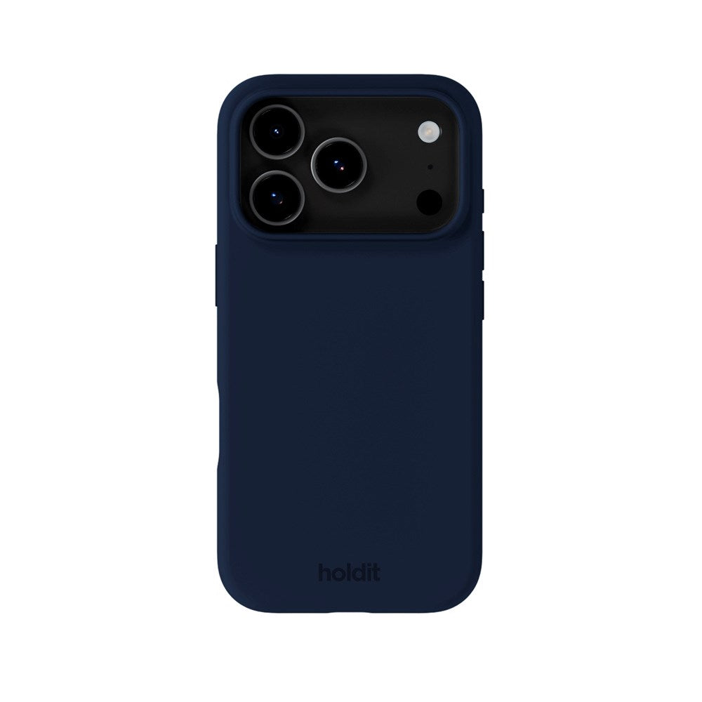 Holdit iPhone 17 Pro Soft Touch Silikon Skal - Midnight Blue