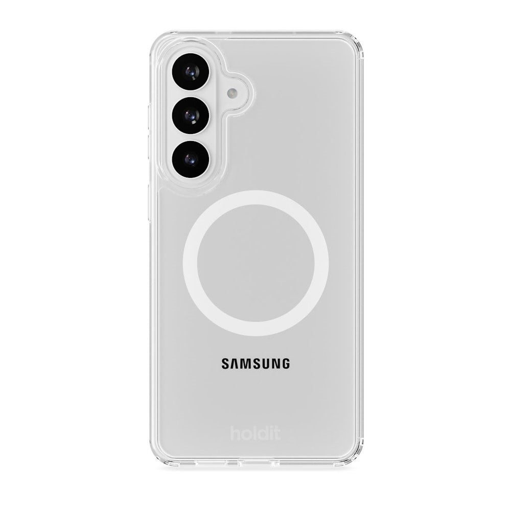 Samsung Galaxy S26 Holdit MagSafe Skal - Transparent / White