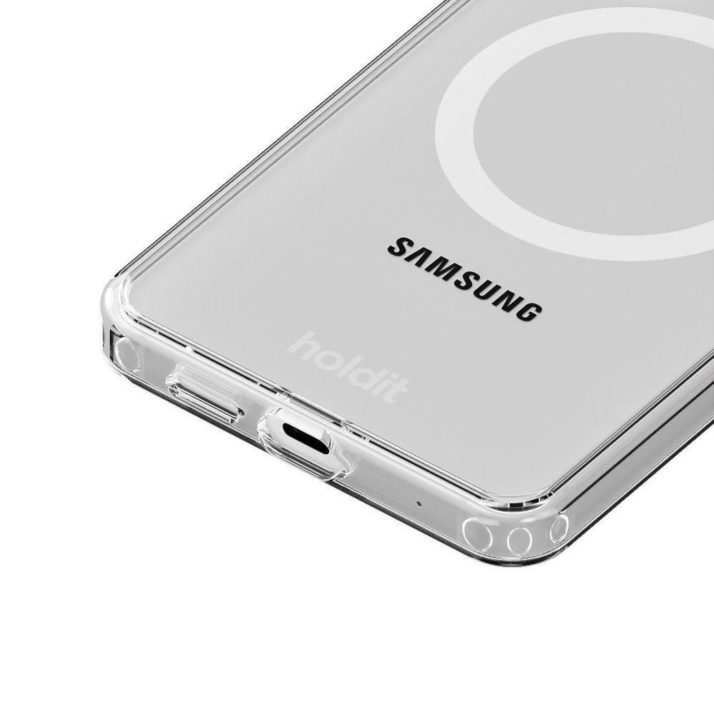Samsung Galaxy S26 Holdit MagSafe Skal - Transparent / White