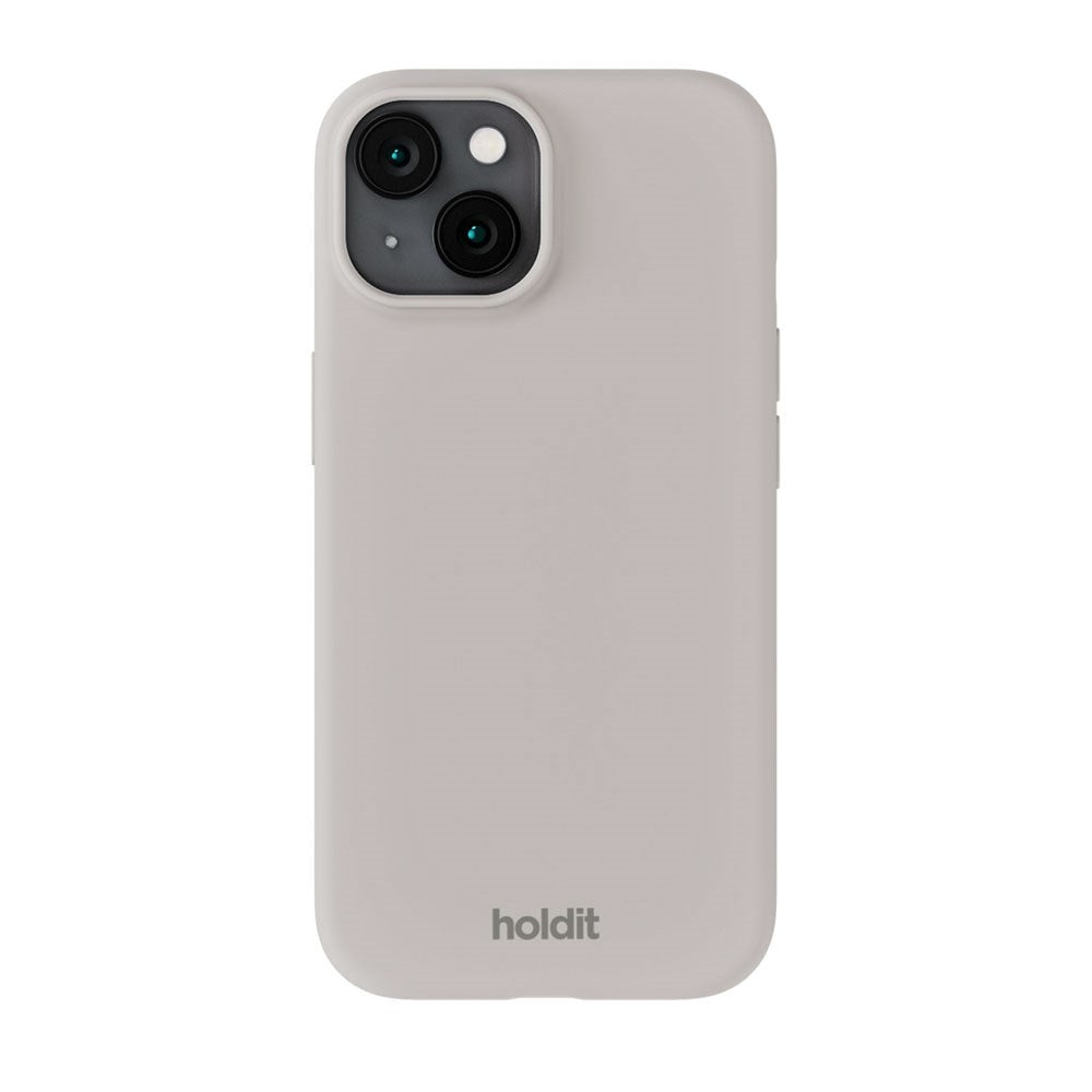 iPhone 15 Holdit Soft Touch Silikon Skal - Wool Gray