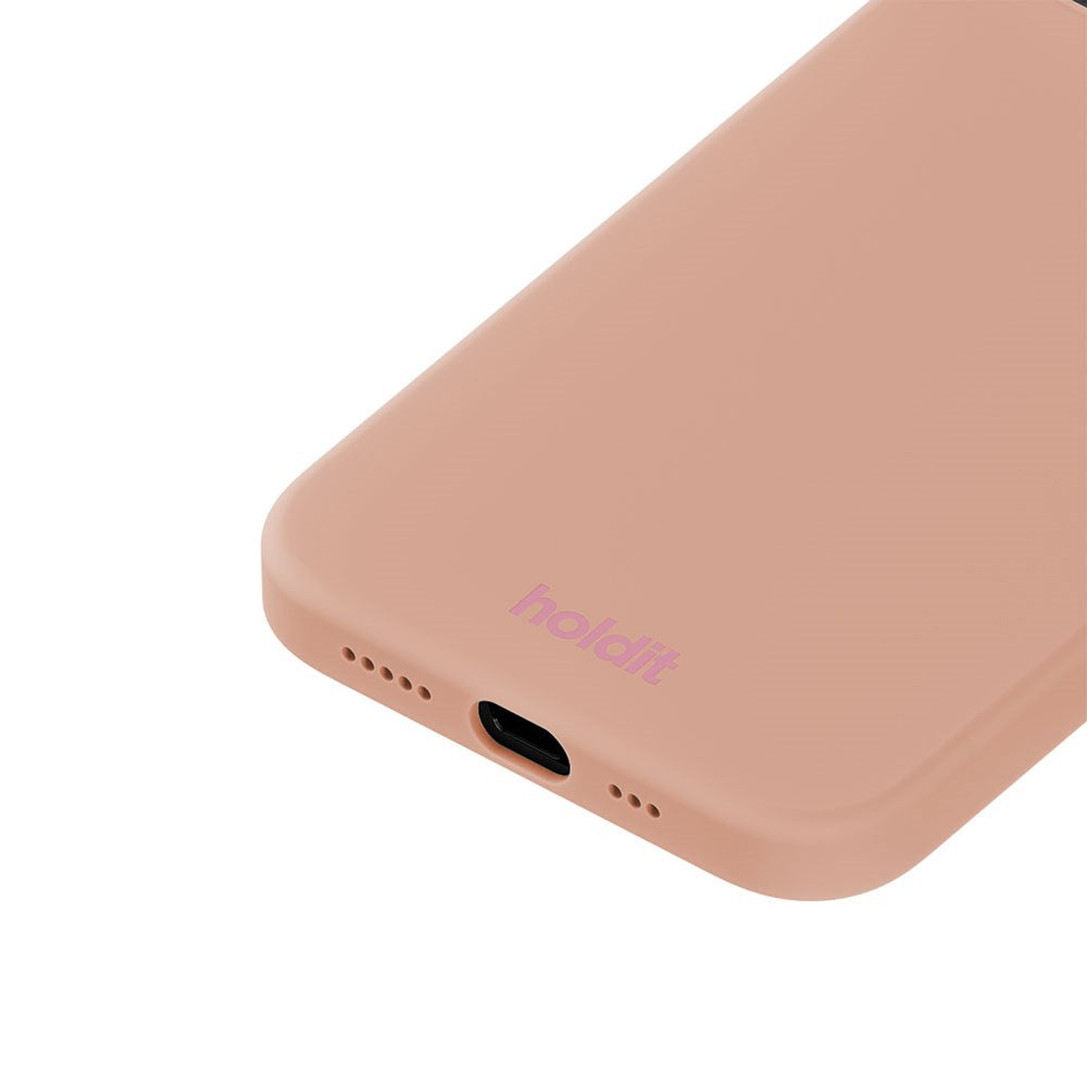 iPhone 12 / 12 Pro Holdit Soft Touch Silikon Skal - Bare Pink