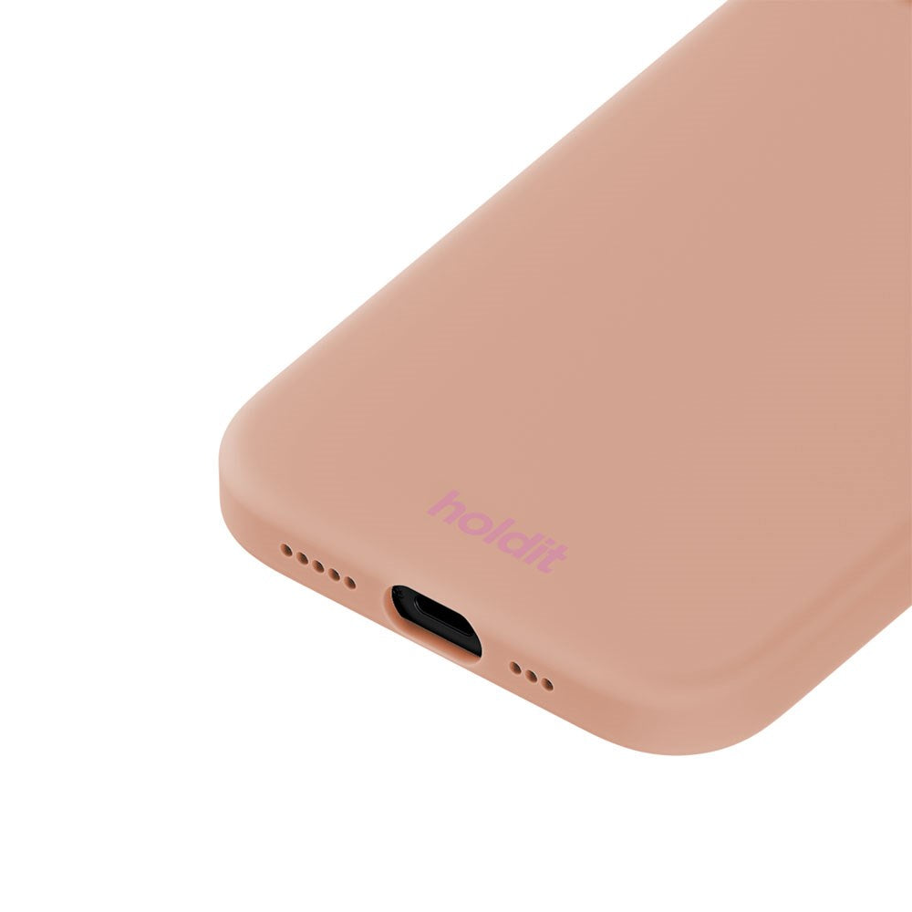 iPhone 15 Holdit Soft Touch Silikon Skal - Bare Pink