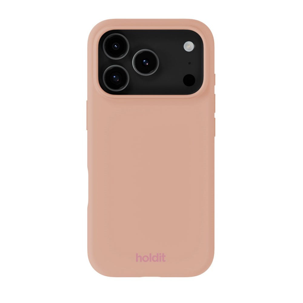 iPhone 17 Pro Max Holdit Soft Touch Silikon Skal - Bare Pink