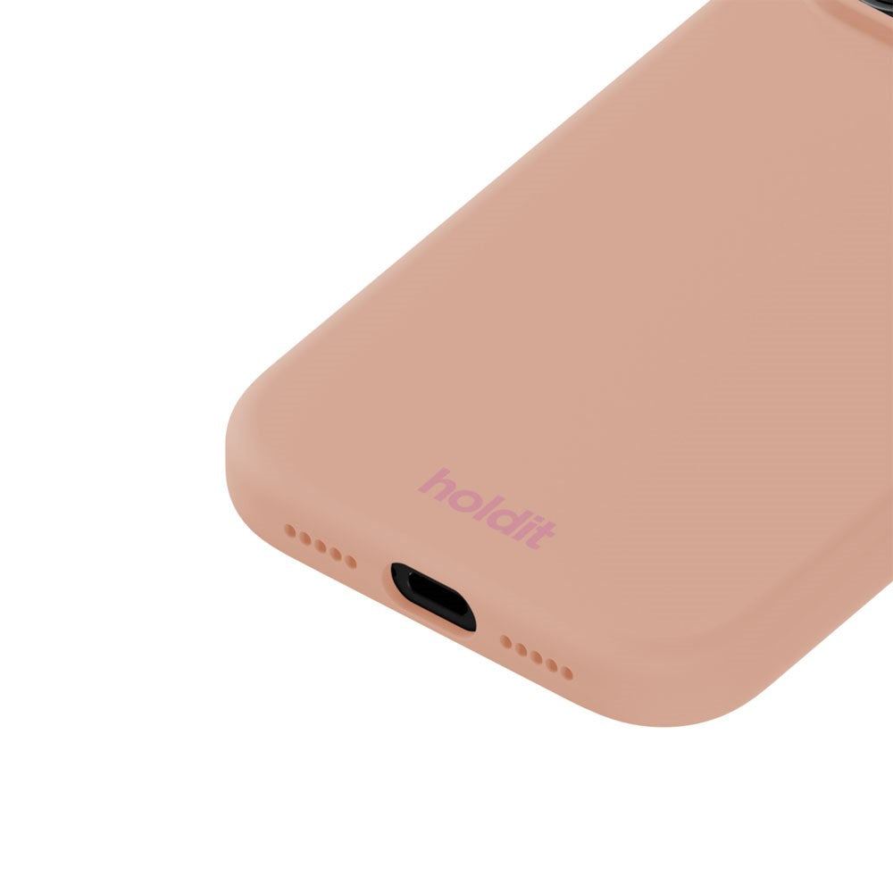 iPhone 17 Pro Max Holdit Soft Touch Silikon Skal - Bare Pink