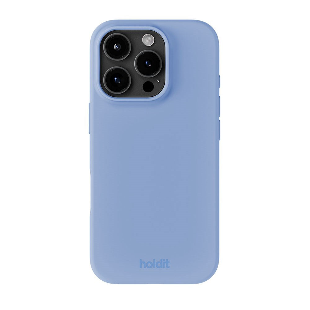 iPhone 16 Pro Holdit Soft Touch Silikon Skal - Soft Cobalt