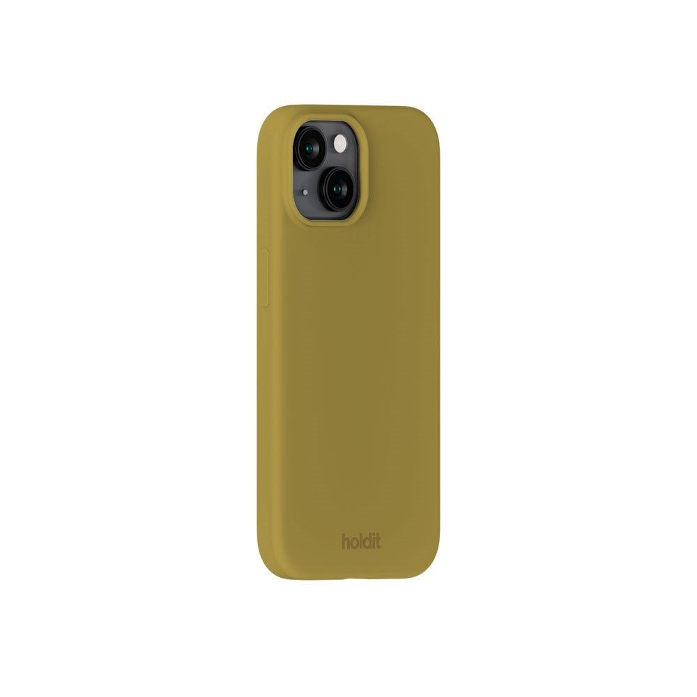iPhone 15 Holdit Soft Touch Silikon Skal - Warm Olive