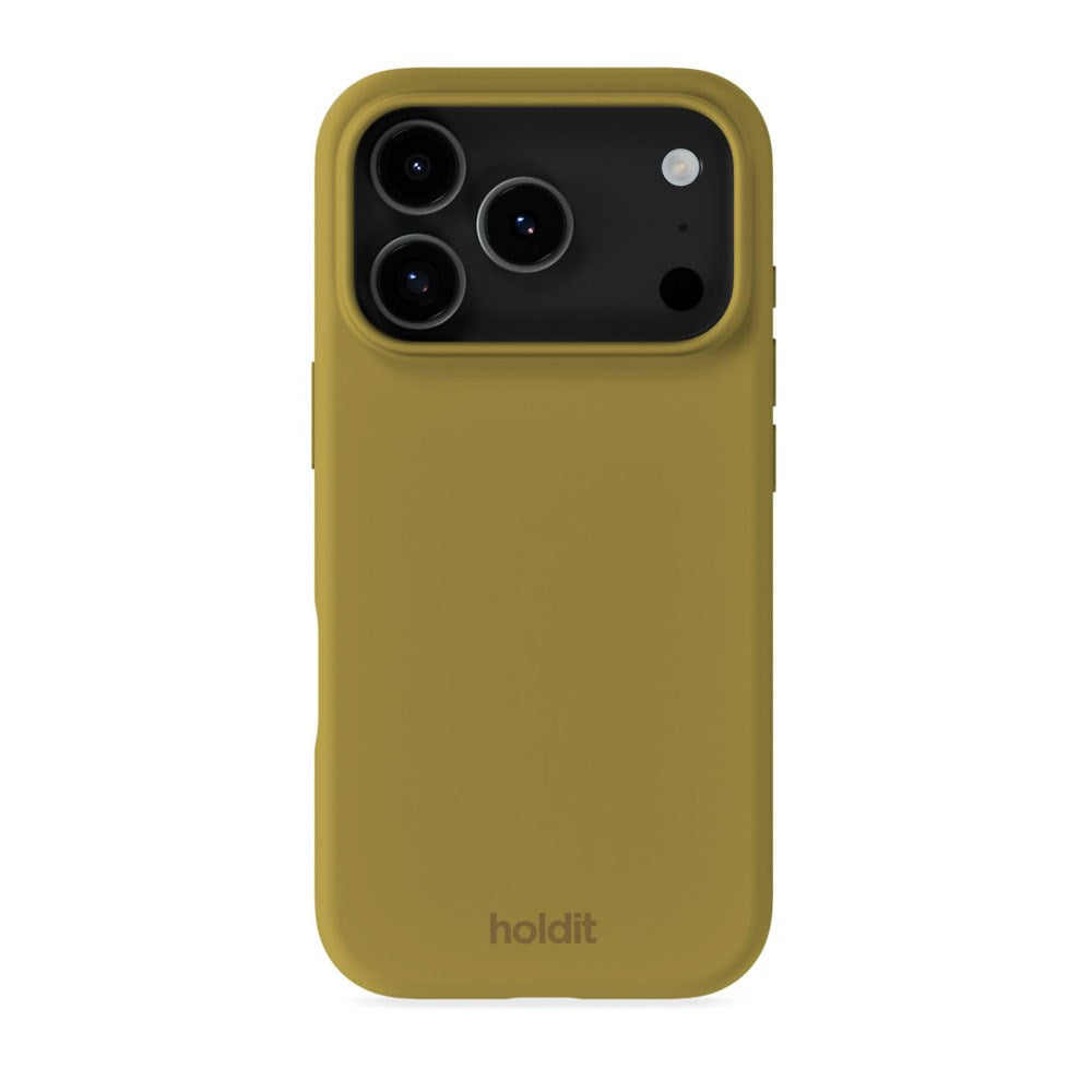 iPhone 17 Pro Holdit Soft Touch Silikon Skal - Warm Olive