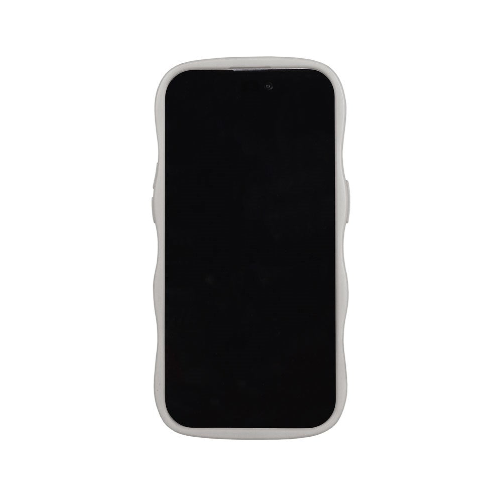 iPhone 17e / 16e / 15 / 14 / 13 Holdit Wavy Skal - Wool Grey / Transparent