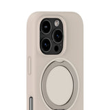 iPhone 16 Pro Holdit Silikone Stand Skal - Light Beige