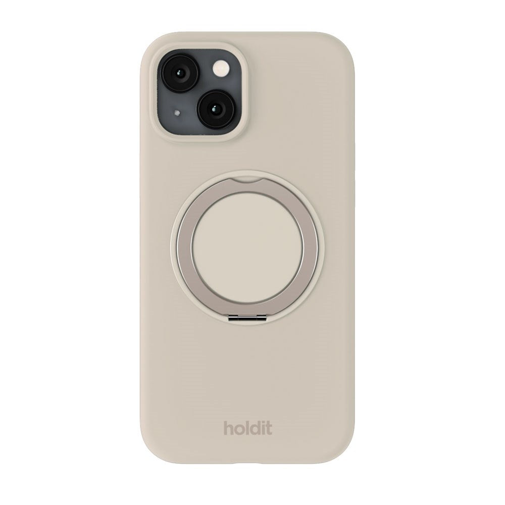 iPhone 17e / 16e / 15 Holdit Silikone Stand Skal - Light Beige
