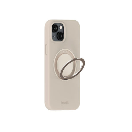 iPhone 17e / 16e / 15 Holdit Silikone Stand Skal - Light Beige