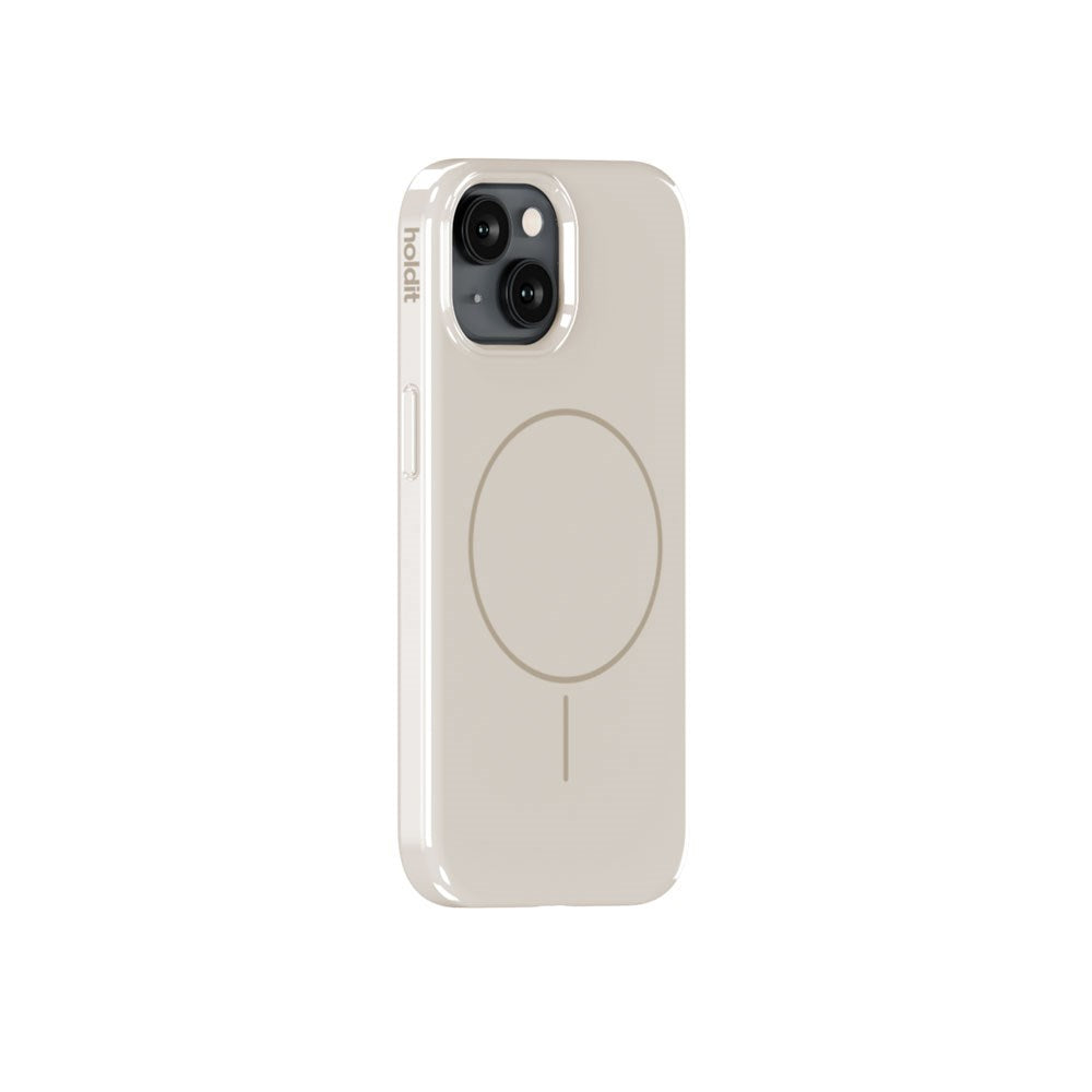 iPhone 17e / 16e / 15 / 14 / 13 Holdit Mono Case - MagSafe Kompatibel - Light Beige / Beige