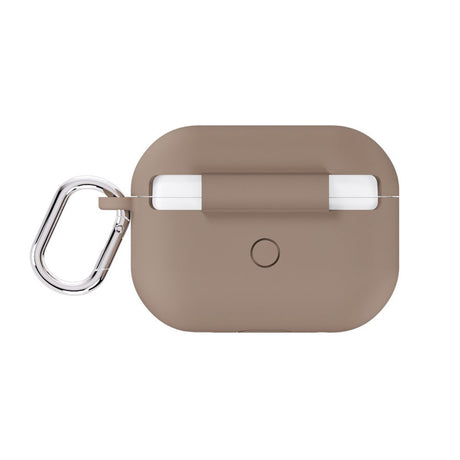 Apple AirPods Pro (1. & 2. Gen.) Holdit Silicone Case m. Karabinhake - Mocha Brown