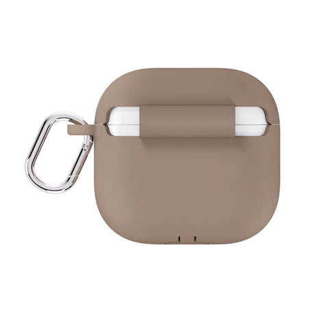 Apple AirPods (4. Gen.) Holdit Silicone Case m. Karabinhake - Mocha Brown