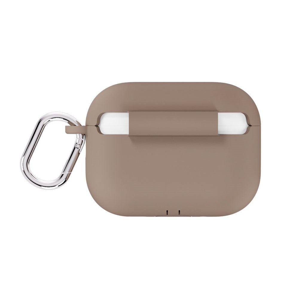 Apple AirPods Pro (3. Gen.) Holdit Silicone Case m. Karabinhake - Mocha Brown