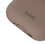 Apple AirPods Pro (3. Gen.) Holdit Silicone Case m. Karabinhake - Mocha Brown