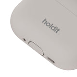 Apple AirPods Pro (3. Gen.) Holdit Silicone Case m. Karabinhake - Wool Gray