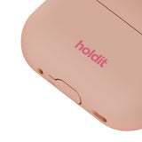 Apple AirPods Pro (1. & 2. Gen.) Holdit Silicone Case m. Karabinhake - Bare Pink