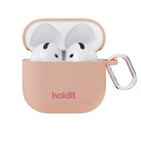 Apple AirPods (4. Gen.) Holdit Silicone Case m. Karabinhake - Bare Pink