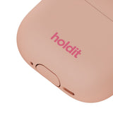 Apple AirPods (4. Gen.) Holdit Silicone Case m. Karabinhake - Bare Pink